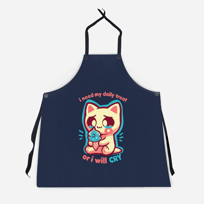 Need My Daily Treat-Unisex-Kitchen-Apron-TechraNova