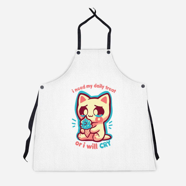 Need My Daily Treat-Unisex-Kitchen-Apron-TechraNova