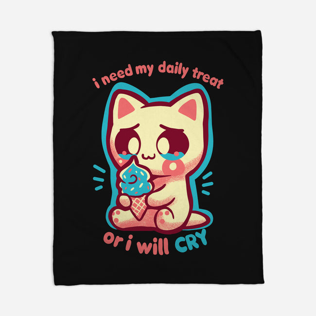 Need My Daily Treat-None-Fleece-Blanket-TechraNova