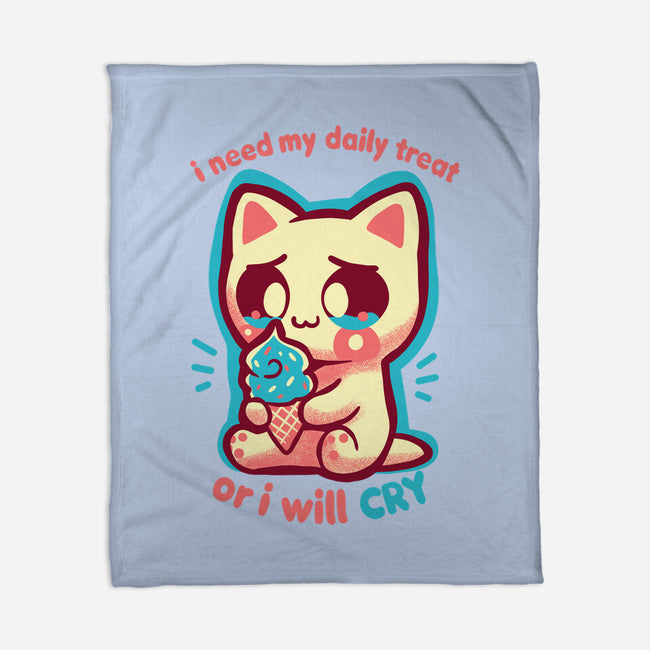 Need My Daily Treat-None-Fleece-Blanket-TechraNova