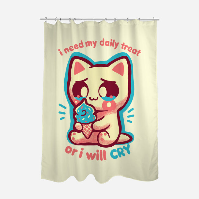Need My Daily Treat-None-Polyester-Shower Curtain-TechraNova