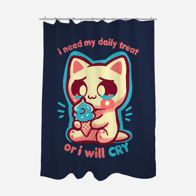 Need My Daily Treat-None-Polyester-Shower Curtain-TechraNova