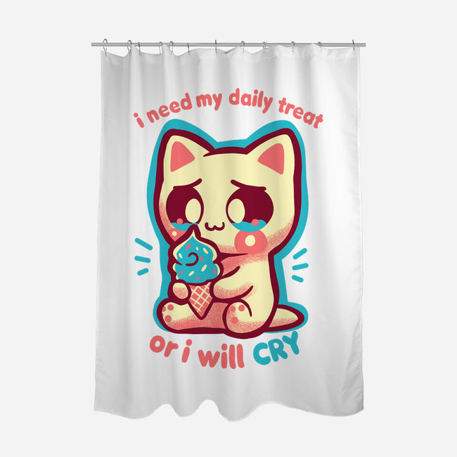 Need My Daily Treat-None-Polyester-Shower Curtain-TechraNova