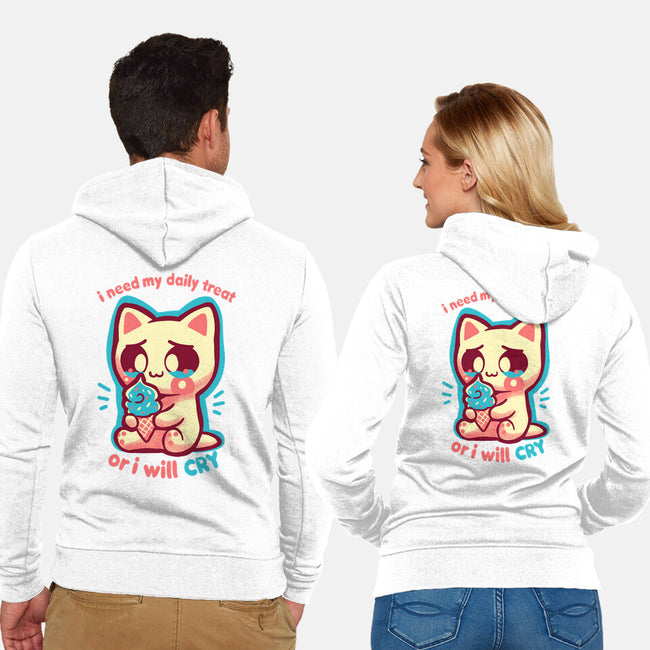 Need My Daily Treat-Unisex-Zip-Up-Sweatshirt-TechraNova