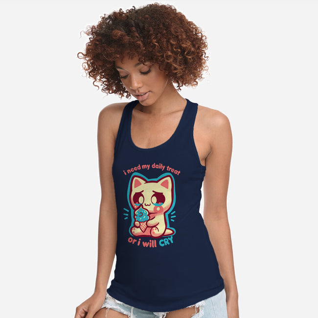 Need My Daily Treat-Womens-Racerback-Tank-TechraNova