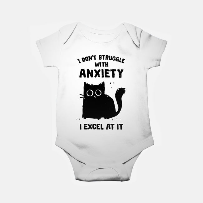 Struggling With Anxiety-Baby-Basic-Onesie-kg07