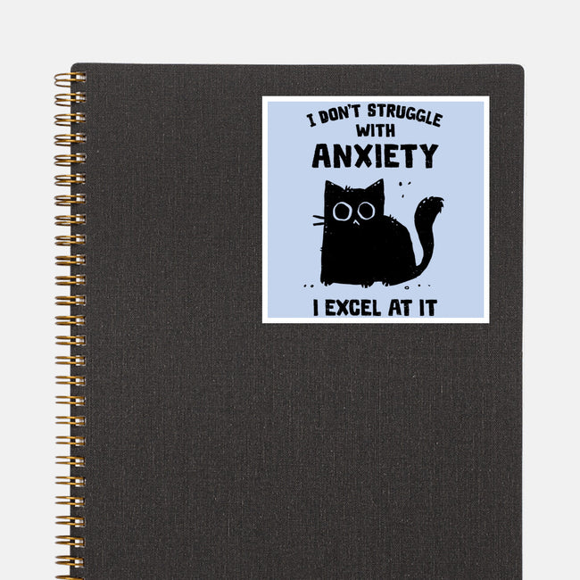 Struggling With Anxiety-None-Glossy-Sticker-kg07