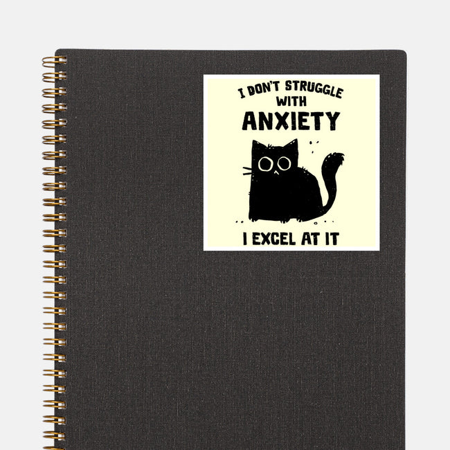 Struggling With Anxiety-None-Glossy-Sticker-kg07