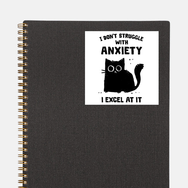 Struggling With Anxiety-None-Glossy-Sticker-kg07