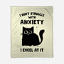 Struggling With Anxiety-None-Fleece-Blanket-kg07