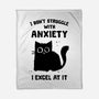 Struggling With Anxiety-None-Fleece-Blanket-kg07