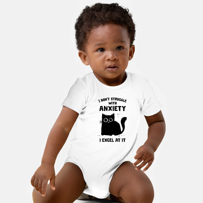 Struggling With Anxiety-Baby-Basic-Onesie-kg07