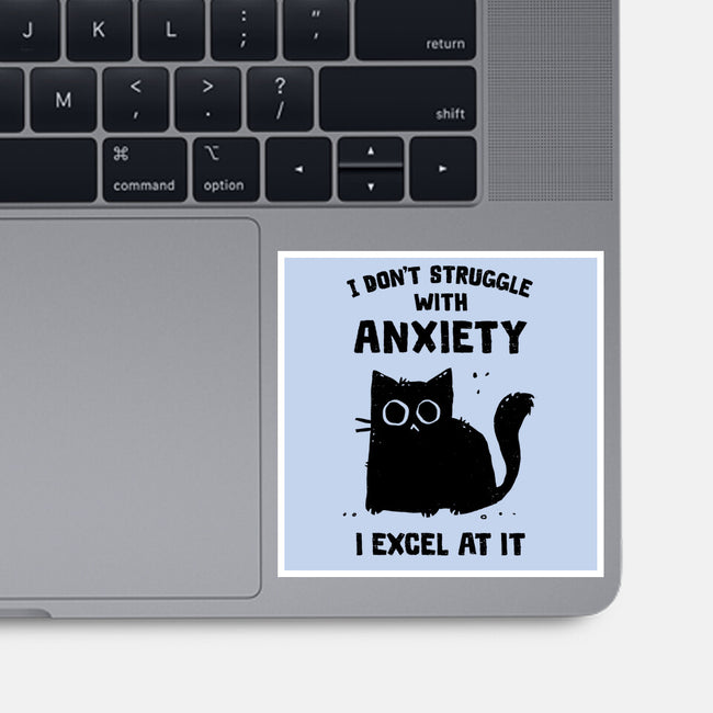Struggling With Anxiety-None-Glossy-Sticker-kg07