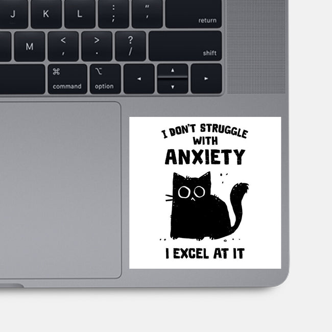 Struggling With Anxiety-None-Glossy-Sticker-kg07