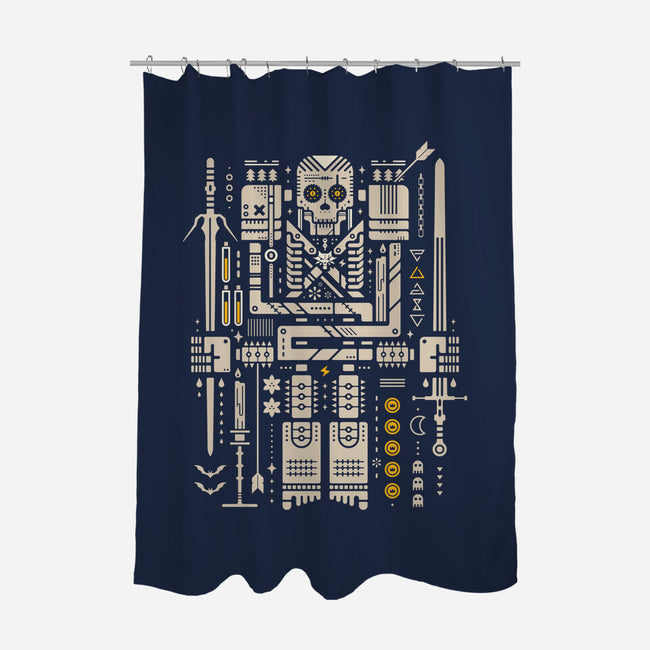 Toss A Coin To Your Skeletor-None-Polyester-Shower Curtain-BadBox