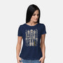 Toss A Coin To Your Skeletor-Womens-Basic-Tee-BadBox