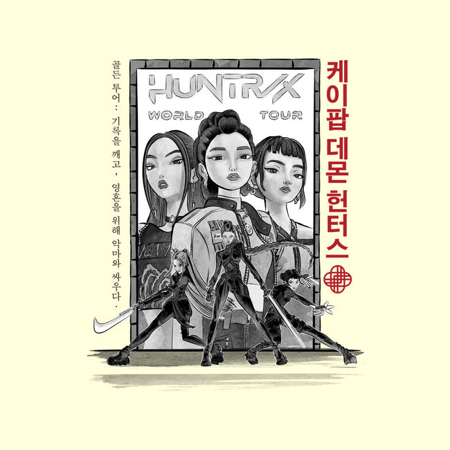 Huntrix World Tour Sumi-e-None-Stretched-Canvas-DrMonekers