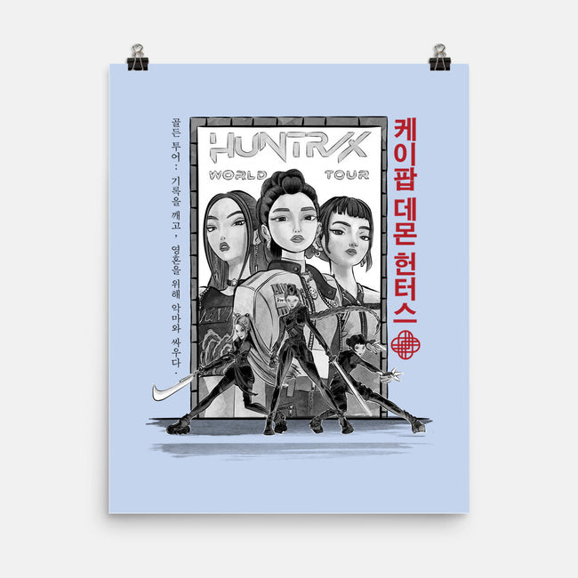 Huntrix World Tour Sumi-e-None-Matte-Poster-DrMonekers