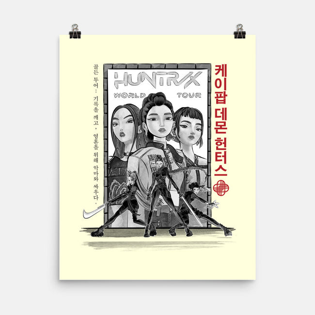 Huntrix World Tour Sumi-e-None-Matte-Poster-DrMonekers