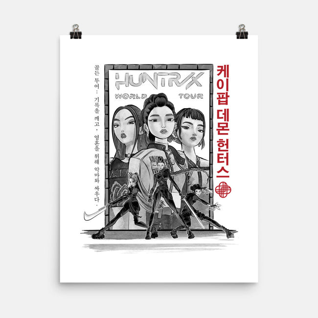 Huntrix World Tour Sumi-e-None-Matte-Poster-DrMonekers