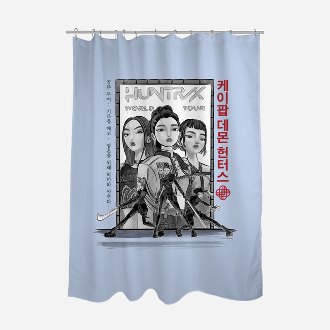 Huntrix World Tour Sumi-e-None-Polyester-Shower Curtain-DrMonekers