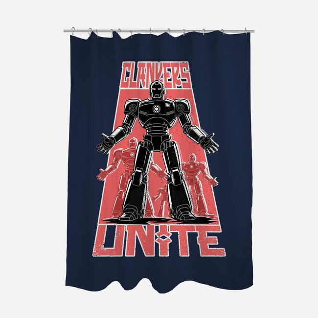 Clankers Unite-None-Polyester-Shower Curtain-palmstreet