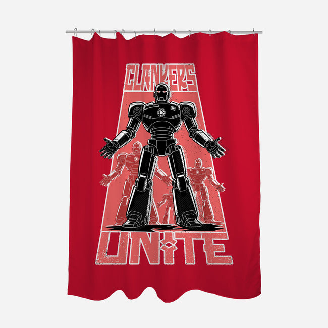 Clankers Unite-None-Polyester-Shower Curtain-palmstreet