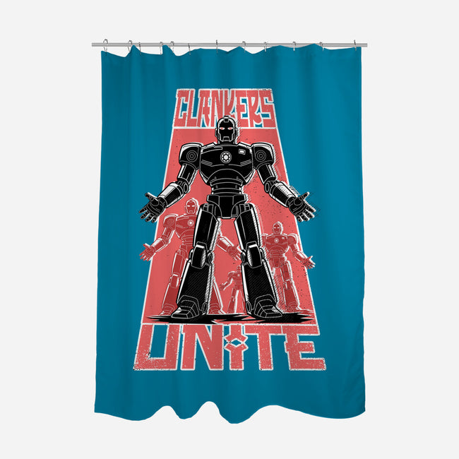 Clankers Unite-None-Polyester-Shower Curtain-palmstreet