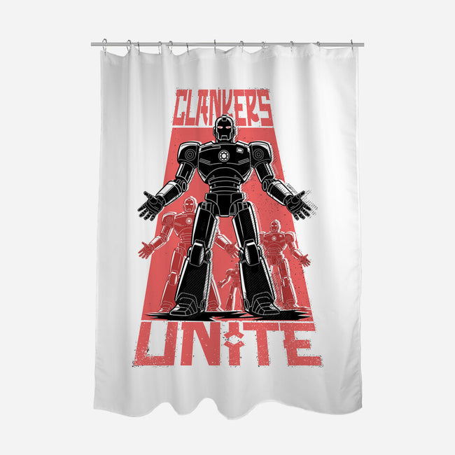 Clankers Unite-None-Polyester-Shower Curtain-palmstreet