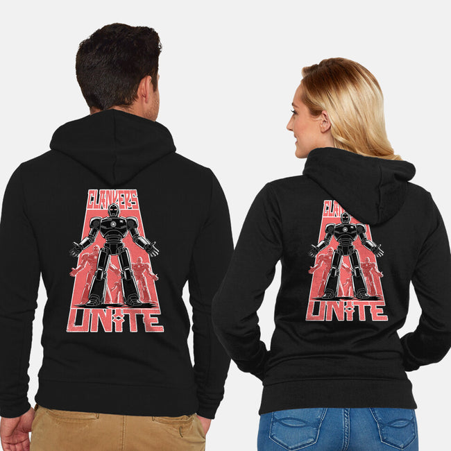 Clankers Unite-Unisex-Zip-Up-Sweatshirt-palmstreet