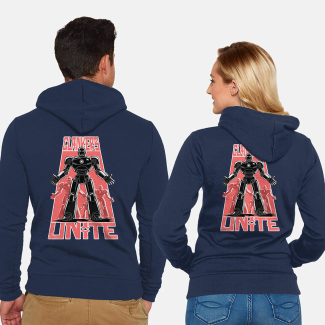 Clankers Unite-Unisex-Zip-Up-Sweatshirt-palmstreet