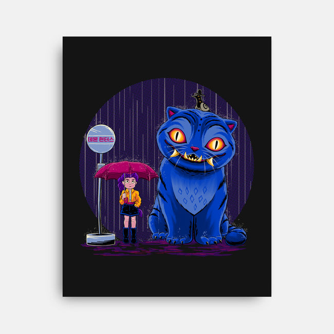 Cat In The Rain-None-Stretched-Canvas-rmatix