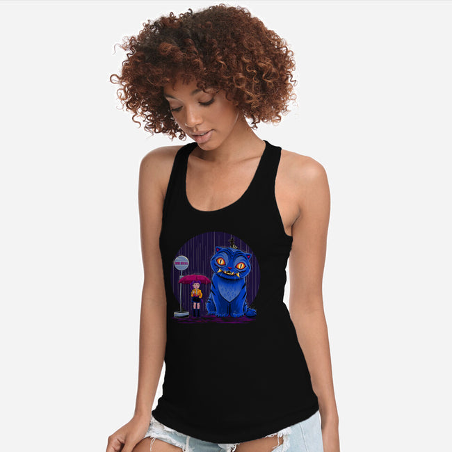 Cat In The Rain-Womens-Racerback-Tank-rmatix