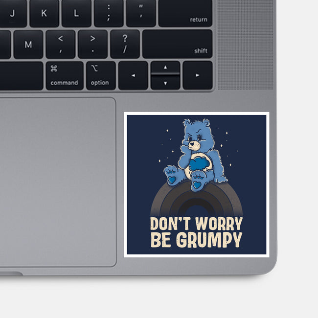 Be Grumpy-None-Glossy-Sticker-turborat14