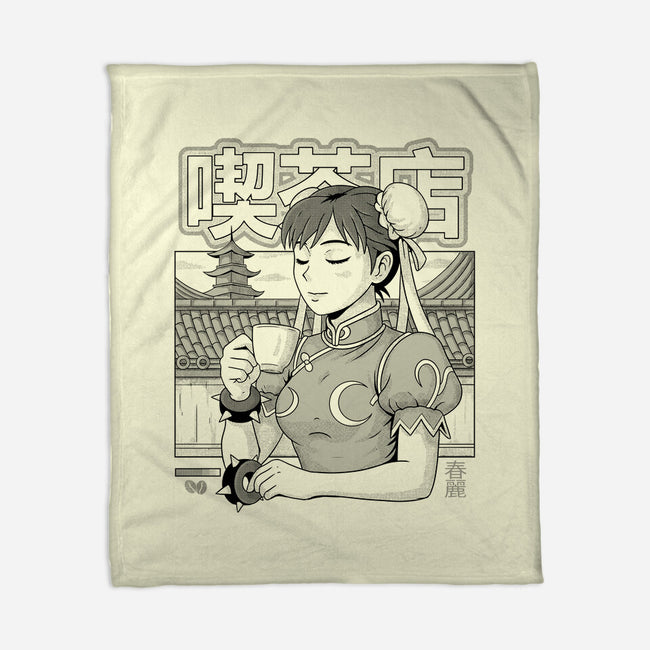 Coffee Fighter-None-Fleece-Blanket-Eoli Studio