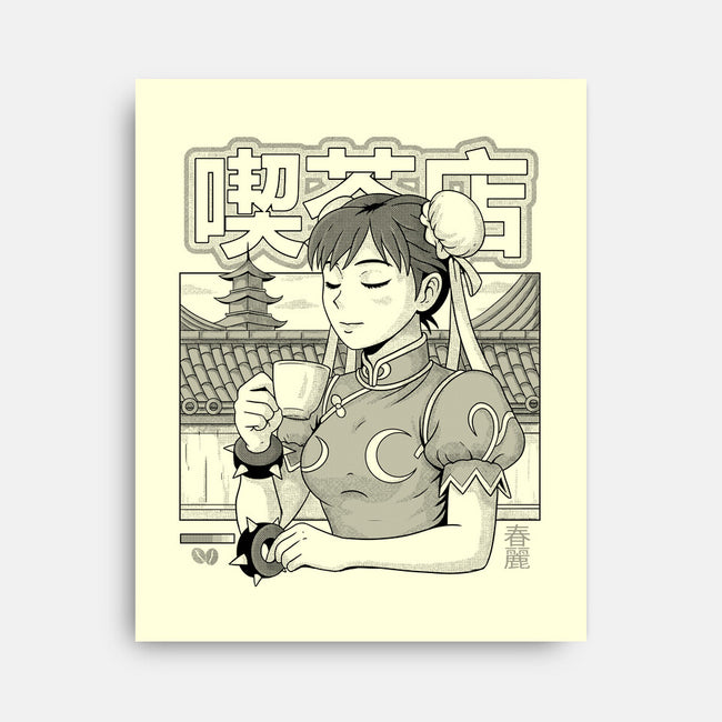 Coffee Fighter-None-Stretched-Canvas-Eoli Studio