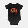 Castle Sunset-Baby-Basic-Onesie-glitchygorilla