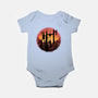 Castle Sunset-Baby-Basic-Onesie-glitchygorilla