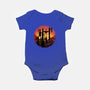 Castle Sunset-Baby-Basic-Onesie-glitchygorilla