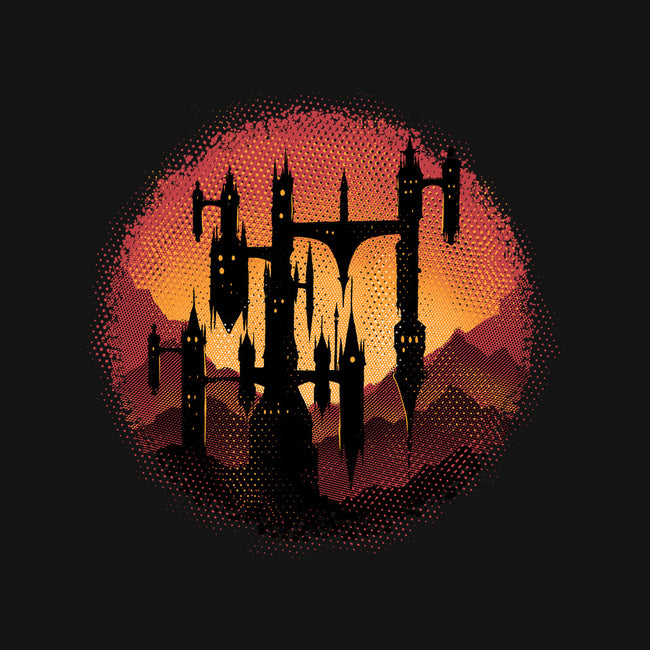 Castle Sunset-Baby-Basic-Tee-glitchygorilla