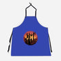Castle Sunset-Unisex-Kitchen-Apron-glitchygorilla