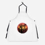 Castle Sunset-Unisex-Kitchen-Apron-glitchygorilla