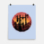 Castle Sunset-None-Matte-Poster-glitchygorilla