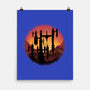 Castle Sunset-None-Matte-Poster-glitchygorilla