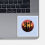 Castle Sunset-None-Glossy-Sticker-glitchygorilla