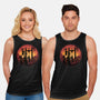 Castle Sunset-Unisex-Basic-Tank-glitchygorilla