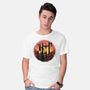Castle Sunset-Mens-Basic-Tee-glitchygorilla