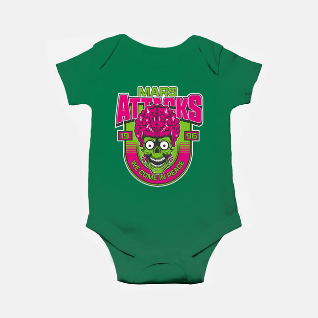 Mars Attacks We Come In Peace-Baby-Basic-Onesie-CarloJ1956