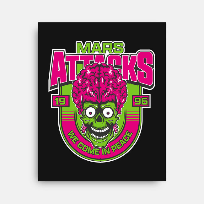 Mars Attacks We Come In Peace-None-Stretched-Canvas-CarloJ1956