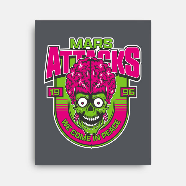 Mars Attacks We Come In Peace-None-Stretched-Canvas-CarloJ1956